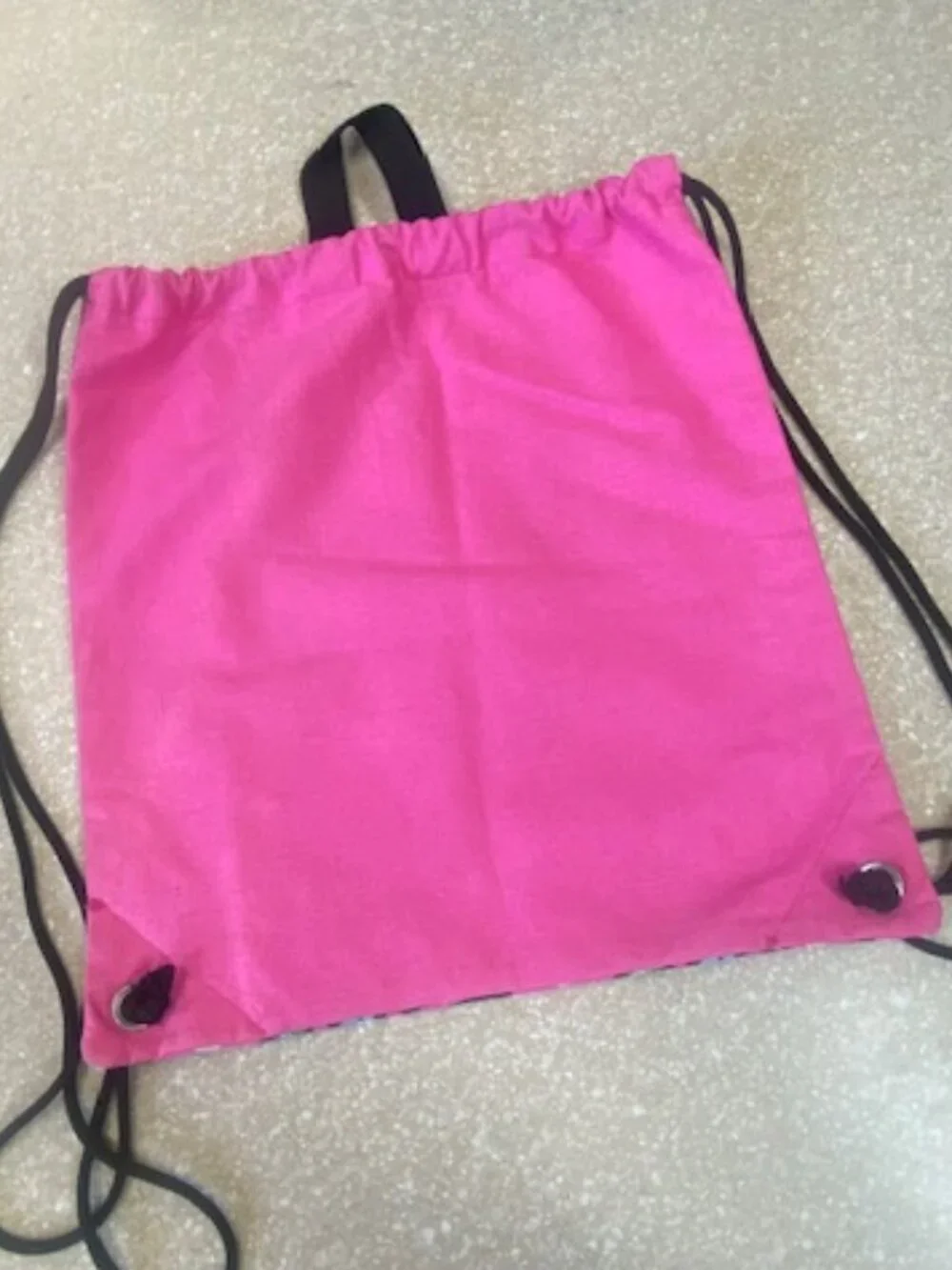 (2)   Girl Scouts Pink G.I.R.L. and 'Born to Shine' Drawstring Backpacks Cinch
